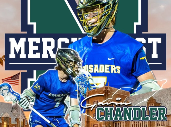 digital graphic for a lacrosse player's college commitment
