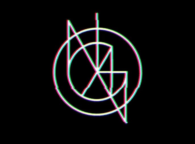 a flickering logo design